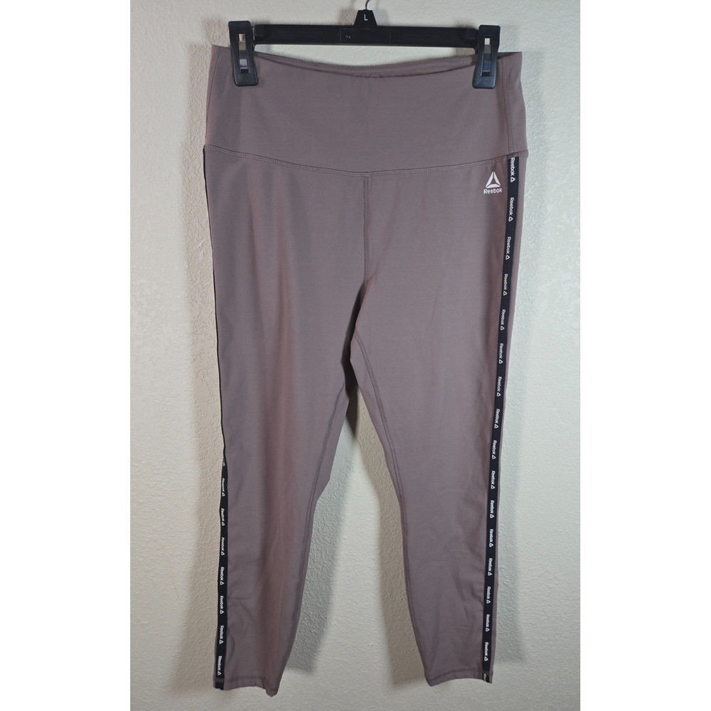 Reebok Women's High Rise Leggings Taupe Size L